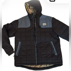 Howler Brothers Black, Gray and Tan Merlin Jacket with Hood Discontinued style